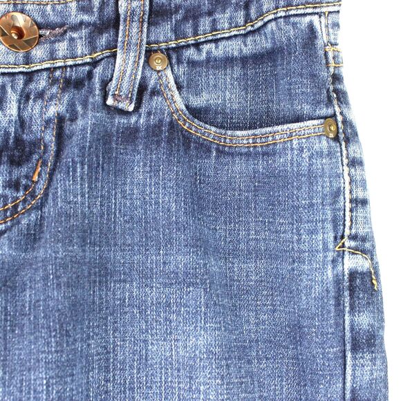 X2 Womens Size 2 Skinny Leg W01 Ultra Low Rise Embroidered Pockets Denim Jeans - Picture 4 of 11